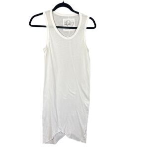 Frank & Eileen Tank Dress White SZ XS Lounge Pool Lightweight Casual Basic FLAW